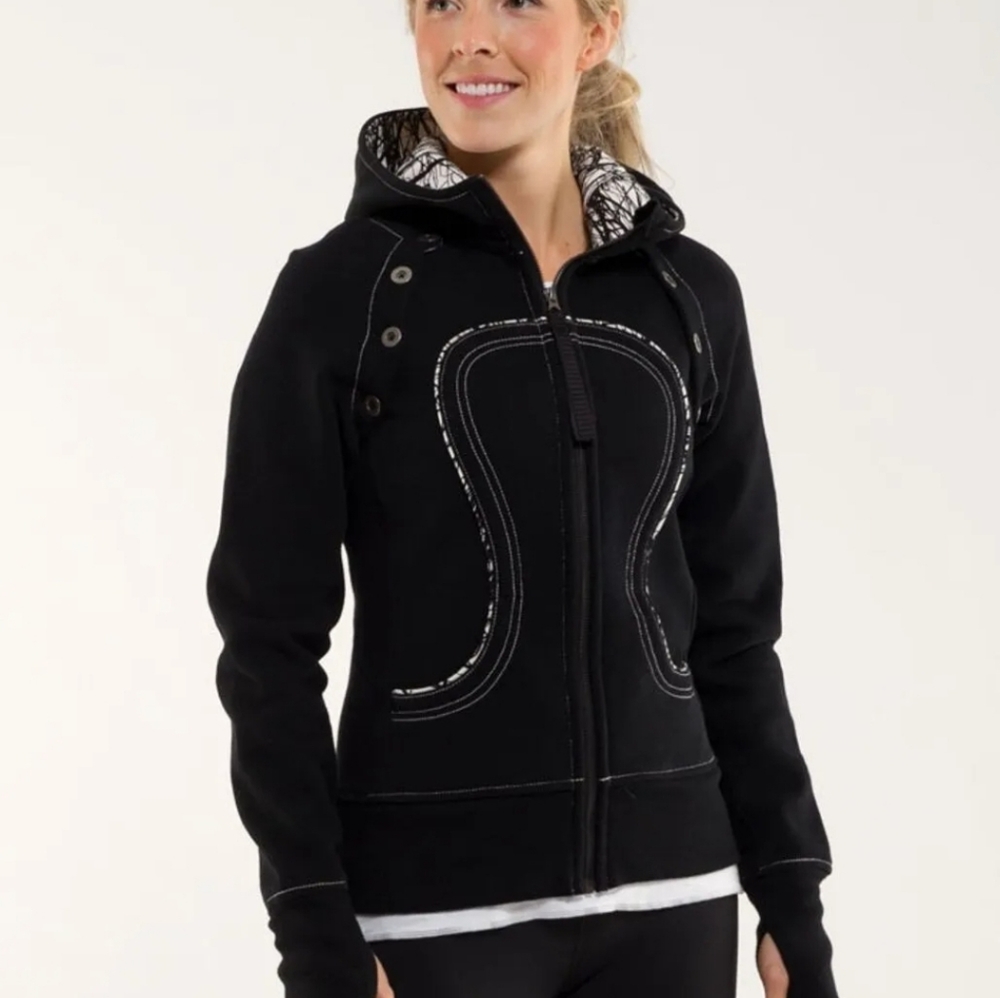 Lululemon Special Edition Convertible Full Zip Scuba Hoodie Sz 8